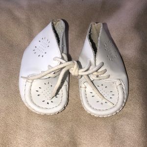 Leather baby moccasins 0-3 months